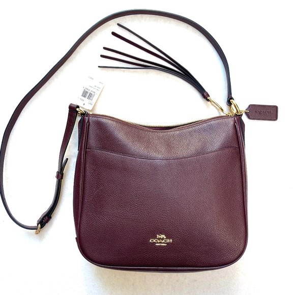 Coach Bags Nwt Coach Chaise Pebble Leather Zip Crossbody Bag Poshmark